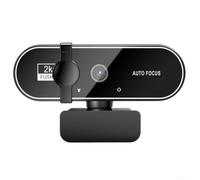 Cámara profesional de PC 4K con micrófonos duales, cámara web Full HD con obturador de privacidad para videoconferencias, oficina en casa (2 k)