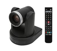 Cámara PTZ, Cámara HD con Zoom óptico 20X de Poco Ruido con Soporte de Montaje para Enseñanza en Línea (Enchufe Europeo)