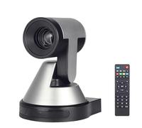 Cámara PTZ con zoom óptico, cámara de videoconferencia USB Full HD 4K, adecuada para reuniones, transmisiones de iglesias, transmisión en directo (F), enchufe de la UE