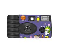 Cámara retro compacta, desechable, 27, película de color precargada, fácil de operar, ideal para principiantes y coleccionistas, viajeros, cámara de punto y película vintage