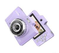 Cámara retro para estudiantes, pantalla de 2.8 pulgadas, 48 MP, 2.5 K, cámara digital compacta de vlogging, cámara de fotos portátil para principiantes (morado)