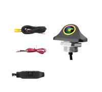 Cámara Reversa Cámara Marcha atrás para Coche con visión Nocturna AHD Alta definición 1080p y 4 señales, Interruptor botón(CVBS AHD)