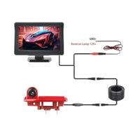 Cámara Reversa Cámara visión Nocturna Impermeable para Coche luz Freno Marcha atrás Pantalla de 4,3 Pulgadas para para Traffic(B)