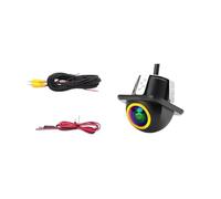 Cámara Reversa Cámara visión Trasera 1080p Monitor Aparcamiento automático vídeo CCD HD Lente Azul 4 líneas Control pequeño Orificio para Sombrero Paja(1080P Track Camera)