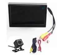 Cámara Reversa Monitor estacionamiento para Coche Pantalla LCD TFT a Color 5,0" Asistencia alimentación 12 V CC Luces LED cámara visión Trasera Nocturna
