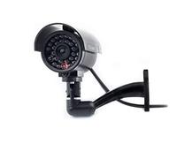 Cámara Seguridad Falsa Interior Exterior Calidad CCTV Cámara de Vigilancia con Intermitente Luz LED Noche x 1