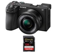 Cámara sin espejo Sony a6700 + lente Sony E PZ 16-50 mm f/3.5-5.6 OSS + tarjeta SanDisk Extreme Pro SDXC UHS-II U3 de 128 GB a 300 MB/s nuevo