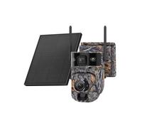 Cámara Solar de 6MP con SIM 4G, Cámaras de Seguridad Al Aire Libre, Cámara CCTV Inalámbrica Al Aire Libre con 20X, Versión de la UE