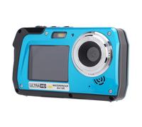 Cámara Subacuática 4K 56MP, Pantallas Duales con Zoom 16x 1500mAh, Cámara Impermeable de 10 Pies, Selfie HD, Impermeable de 10 Pies, para Niños, Principiantes, Personas Mayores