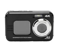 Cámara Subacuática 4K, Cámara Digital Compacta de Doble Pantalla con Enfoque Automático y Zoom de 48MP 16X, Cámara Selfie Resistente Al Agua de 11 Pies para Bucear Al Aire Libre