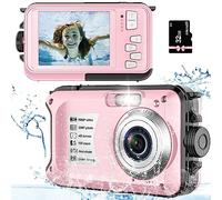 Cámara subacuática con punto de mapa de 32 GB y disparo impermeable 30 MP 1080p FHD video compacto portátil zoom 16x impermeable para niños
