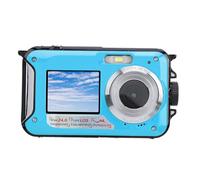 Cámara Subacuática de 2.7K, Cámara Impermeable de 11 Pies Cámara Subacuática Selfie de Pantalla Dual con Enfoque Automático de 48MP para Snorkel Cámara Digital Flotante Compacta