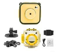 Cámara subacuática de juguete para niños, disfruta de experiencias fotográficas y videos HD de 1080P (amarillo)