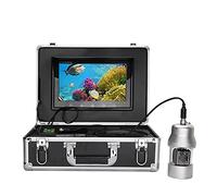 Cámara Submarina, Finder de la cámara de Video de la Pesca subacuática de 10 Pulgadas 38 LE Cámara giratoria DS de 360 Grados 20m 50m 100m,Buscador de Peces(38 Leds 100M Cable)