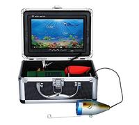 Cámara Submarina, Kit de cámara vídeo for Pesca submarina 20M, 7 Pulgadas, 1000tvl, 12 Uds., Luces LED Blancas for lámpara, buscador Peces, for bajo el Agua