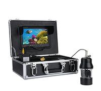 Cámara Submarina, Pantalla de Color de 9 Pulgadas DVR Recorder 20m 50m 100m Pesca bajo el Agua Cámara de Video Finder 22 LE Cámara giratoria DS de 360 Grados(White Leds 20M Cable)