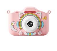 Cámara súper Bonita for niños, cámara de vídeo Digital HD de 1080P for niños pequeños, cámara for niños de 2,0 Pulgadas con Fundas de Silicona, Juguetes for Navidad(Y20-pink)