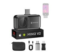Cámara térmica HIKMICRO Mini2 V2 - iOS/Android, Resolución IR de 256x192, SuperIR 512x384, FOV 50°, cámara térmica Compatible con iPhone 15/16/17, Puerto USB-C/Lightning (Adaptador Incluido)