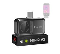 Cámara térmica HIKMICRO Mini2 V2 para Android/iOS, resolución IR 256×192, cámara de imagen térmica, SuperIR 512×384, compatible con iPhone 15/16/17, 25Hz, puerto USB-C/Lightning(Sin accesorios)