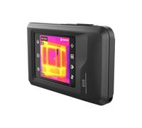 Cámara termográfica compacta HIKMICRO E03 de bolsillo, resolución SuperIR de 240 x 240 con cámara óptica, resolución IR de 96 x 96/9216 píxeles, 25 Hz y con pantalla táctil de 3,5", IP54,-20 ℃ a 350 ℃