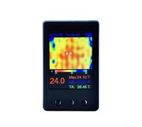 Cámara termográfica infrarroja con 2 pantallas LCD de 4 pulgadas, portátil, soporta transferencia de datos USB y ajuste automático de color de pantalla para medición de temperatura en electrónica y