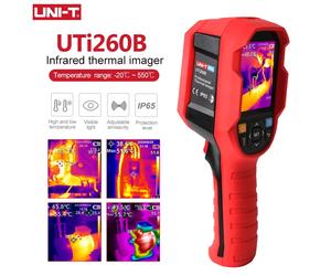 Cámara termográfica UNI-T UTI260B, 256x192 píxeles, circuito de cámara térmica infrarroja HD, mantenimiento eléctrico, Detector de fugas de agua UTI260B
