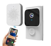 Cámara Timbre Inalámbrica | Timbre Video Inteligente - Cámara de Seguridad con Comunicación Bidireccional para Vigilancia Diaria en Hogar Apartamento Exterior Pared Entrada