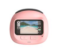 Cámara transportable rosa 720P con superposiciones creativas integradas, acción de toque simple, excelente tarea escolar para adolescentes, cámara de viaje densa para estudiantes