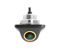 Cámara Trasera Camara Cámara De Visión Trasera Coche con Lente Dorada Ojo 180° AHD 1920x1080P Visión Nocturna Full HD Cámaras Delanteras De Marcha Atrás(CVBS NTSC)