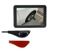 Cámara Trasera Cámara De Punto Ciego con Monitor Digital De Espejo Retrovisor DVR De 5 Pulgadas con Lente Dual para Interior De Coche Cámara Retrovisora(Right Side Black)