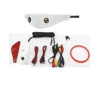 Cámara Trasera Cámara De Visión Lateral para Coche, Lente Dual Universal para Coche Sedan AHD, Solo Funciona con Monitor De 1080P Reversa(CAM372R-W)