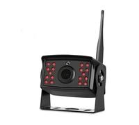 Cámara Trasera Cámara Respaldo Inalámbrica para Vehículo Visión Nocturna WiFi HD Autobús Furgoneta Camión RV Coche DVR Trasera Delantera para Android Reversa(A)