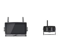 Cámara Trasera Cámara Visión Nocturna Infrarroja DVR Pantalla Táctil Inalámbrica Digital AHD 7'' 4 Canales Monitor WiFi Camión Remolque Autobús(Add 1 Camera,NO SD Card)