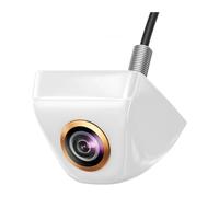 Cámara Trasera Cámara Visión Trasera para Coche con Imagen Marcha Atrás HD AHD CVBS Gran Angular 170° Nocturna Lente Ojo Pez(Blanco,1080P)