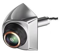 Cámara Trasera Coche Cámaras De Marcha Atrás Cámara Vista Trasera Coche 170 Grados Ojo Pez Visión Nocturna Sin Perforaciones AHD CVBS 1080P Estacionamiento Blanco-720P(Silver-720P)