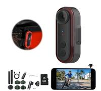 Cámara trasera con luz trasera, 1080P, gran angular de 150 grados, control por aplicación, resistente al agua IPX6, 3500 mAh USB C, para bic