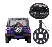 Cámara trasera de coche con visión nocturna, cámara de asistencia de estacionamiento, cámara de marcha atrás impermeable para Jeep Wrangler Willys Unlimited Sahara Spare tira de Rubicon Mount