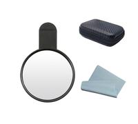 Cámara trasera de espejo para selfie, portátil, con clip de espejo trasero con paño de limpieza para teléfono