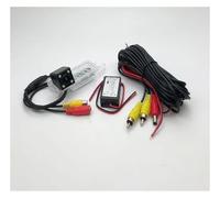 Cámara Trasera para 911 996 997 991 para Carrera para Turbo GT Cámara Marcha Atrás Vista Trasera Estacionamiento Visión Nocturna Soportee Luz Matrícula Reversa(4 LED CAM Kit)