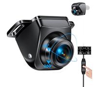 Camara Trasera para Coche【3 Métodos de Montaje】 360° Rotación Camara Marcha Atras Coche Soporta AHD 1080P/720P/NTSC/PAL Modos Cámara Frontal/Trasera Coche Universal DC 12V-24V para Automóvil Caravana
