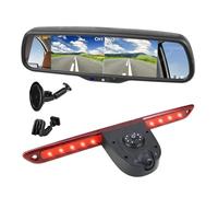 Cámara Trasera para Sprinter W906 W907 W910 VS30 con Kit Monitor Espejo De 6,86 "luz De Freno Cámara Marcha Atrás Reversa(OEM 1 Bracket Kit)