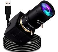 Cámara USB de 8 MP, cámara web con zoom manual 4K para computadora, lente varifocal de 5 a 50 mm, USB con cámara, mini UVC USB2.0, enfoque variable, cámara de PC para laptop, CCTV, vigilancia médica