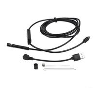 Cámara USB de grado industrial de 7 mm, tubo de inserción de 2 m, salida 480P, lente sellada IP67, ángulo de visión de 70 grados, 6 luces LED para dispositivos operativos Android