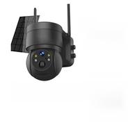 Camara Vigilancia 4MP HD Solar Camera PTZ Outdoor Wireless Security Camera Battery Long Standby CCTV IP Cam Video Surveillance Cameras(4MP Black Add 128G)