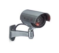 Camara vigilancia falsa a pilas luz LED cámara de seguridad simulada portátil
