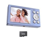 Cámara vintage de 2.8 + 1.4 pulgadas, 16 x óptica 4K, batería larga para regalos de viaje en el campus, cámara estudiantil
