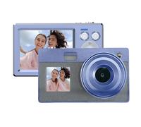 Cámara vintage de 2.8 + 1.4 pulgadas, zoom óptico de 16x, documentación 4K, batería larga para campus, viajes, regalos, cámara para actividades escolares