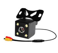 Cámara Visión Trasera Universal 12 LED Respaldo Marcha Atrás IP68 Resistente Al Agua Gran Angular 170° Imagen Color Cámara Web Marcha Atrás Automóvil(4 LED-A)