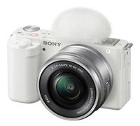 Sony Alpha ZV-E10 APS-C - Kit de cámara de vlog sin espejo con lente intercambiable - Blanco