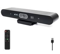 Cámara web 4K todo en uno con micrófono y altavoz, seguimiento de IA y encuadre automático, gran ángulo de visión, cámara web USB Plug and Play para PC, Mac, reuniones, equipos, zoom y Webex